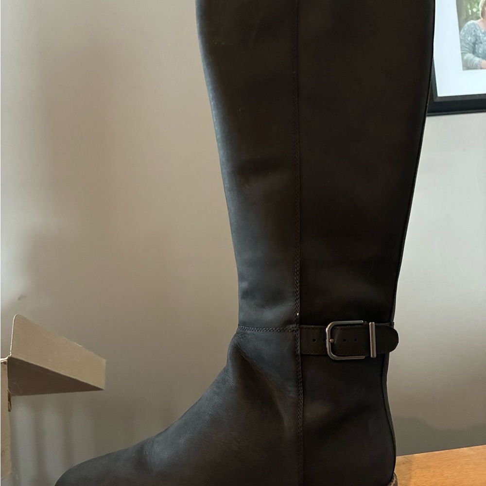 Clarks Black Over the Knee Boots